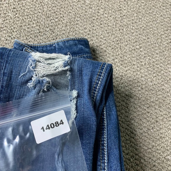 Silver Jeans‎ Womens Jeans 29 Blue Dark Wash Denim Distressed Suki Skinny Crop - Picture 13 of 13